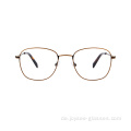 Neueste Retro Oval Vollrandmetall Rezept Augenbrillen Frames für Damen und Männer